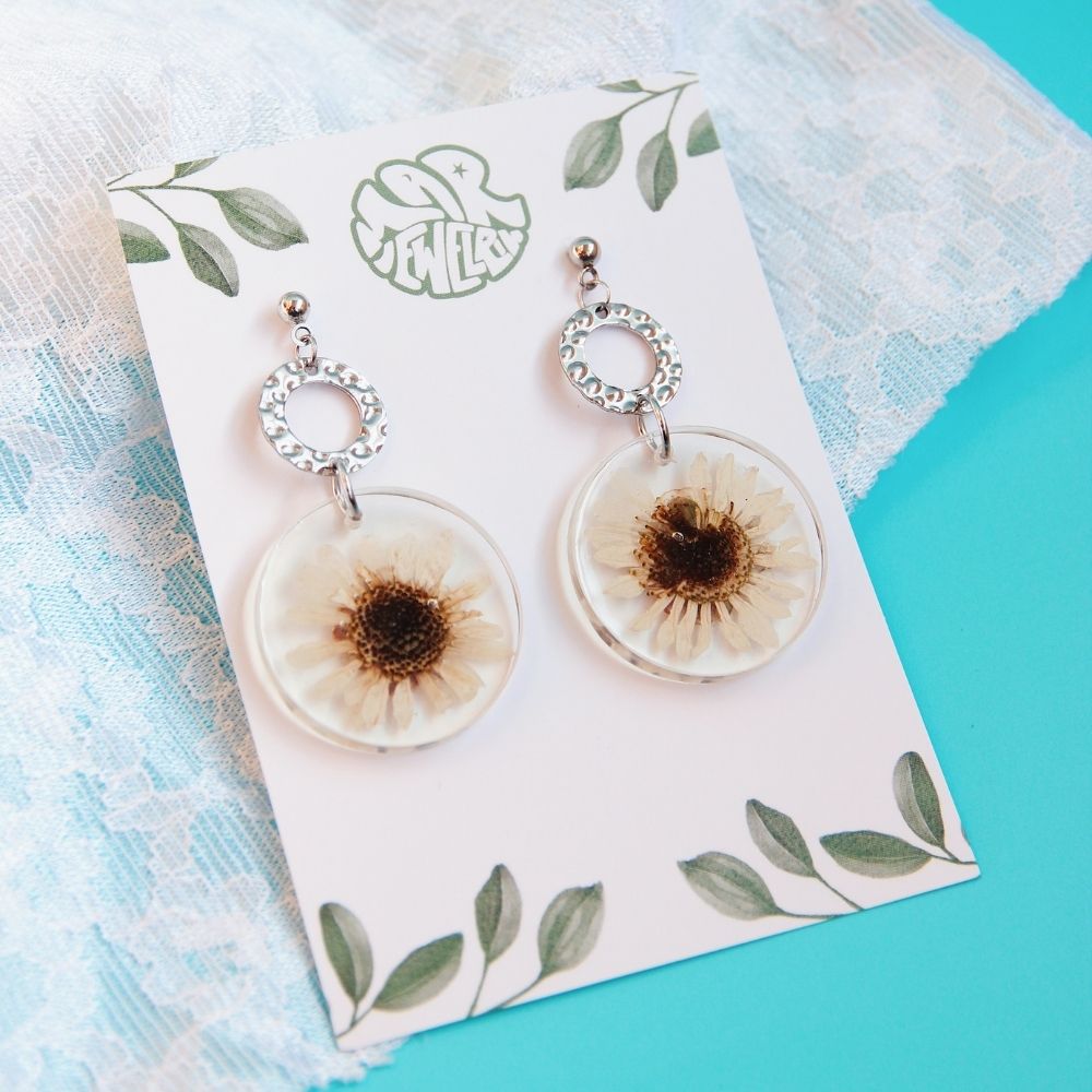 Pendientes margaritas